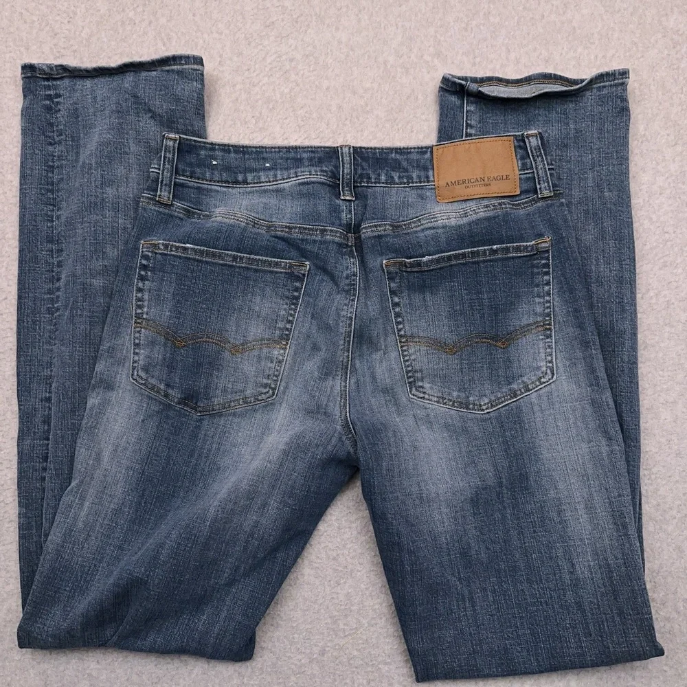 American Eagle Jeans Men's 30x33 Relaxed Straight Stretch Extreme Flex‎ 4